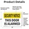 Signmission This Door Is Alarmed OSHA Security Notice Sign, Vinyl Decal, 7in W x 5in L, 2PK OS-2PACK-SN-D-57-L-11652 - alternate 4
